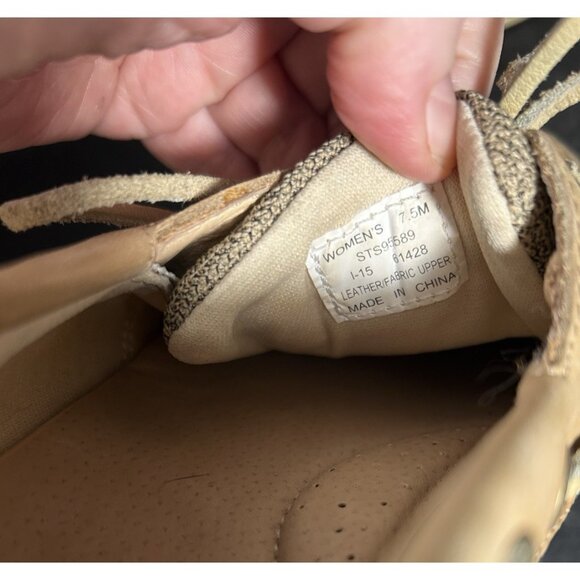 Sperry Top Siders Shoes Women's Size 7.5M Koi fish Core Linen/Oat Model STS95589 - Picture 9 of 9